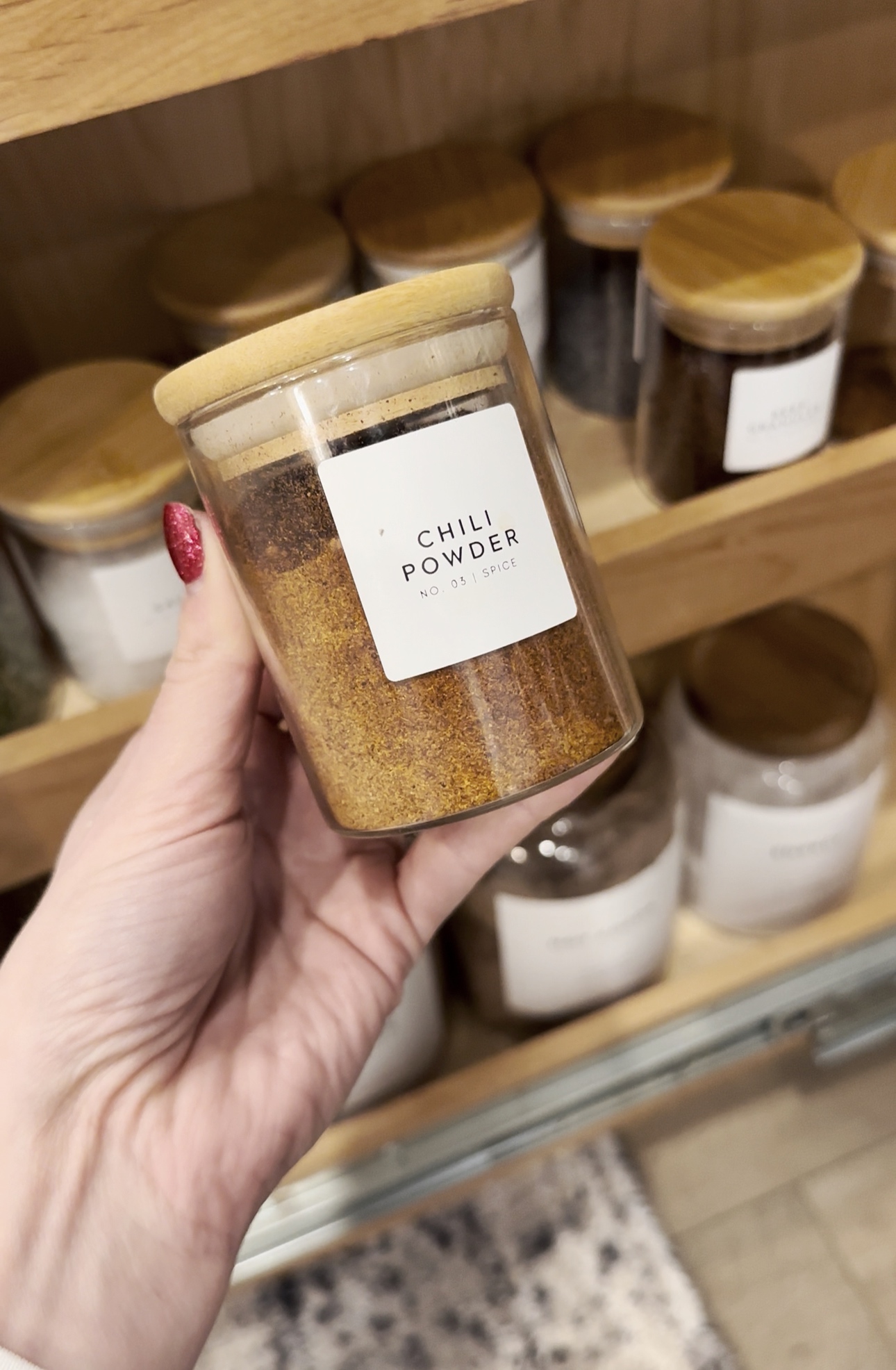 spice jar containers, blog image, organization, storage