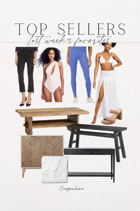 weekly top sellers, home finds, target fashion, bathing suits, spring style, beach style, leggings, spanx leggings, lululemon leggings, cropped jeans, cabinet, tables, consoles 
