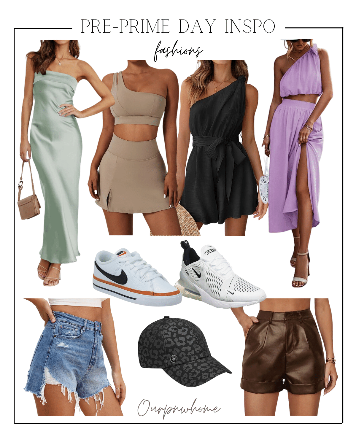prime day, prime day essentials, womens fashion, athletic wear, summer outfit inspo, womens dresses, shorts, sneakers, hats 