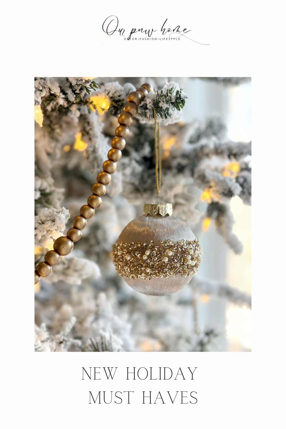 new holiday must haves | #new #holiday #musthaves #christmas #holidaydecor #seasonal #ornament #christmastree #glitter #satin #bulb #snowy