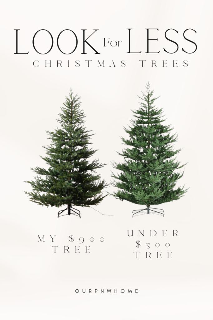 Christmas Trees in My Home | #christmas #christmastree #home #holiday #holidaydecor #seasonaldecor #home #home #homedecor #lookforless #budgetfriendly #mcgeeandco #amazon