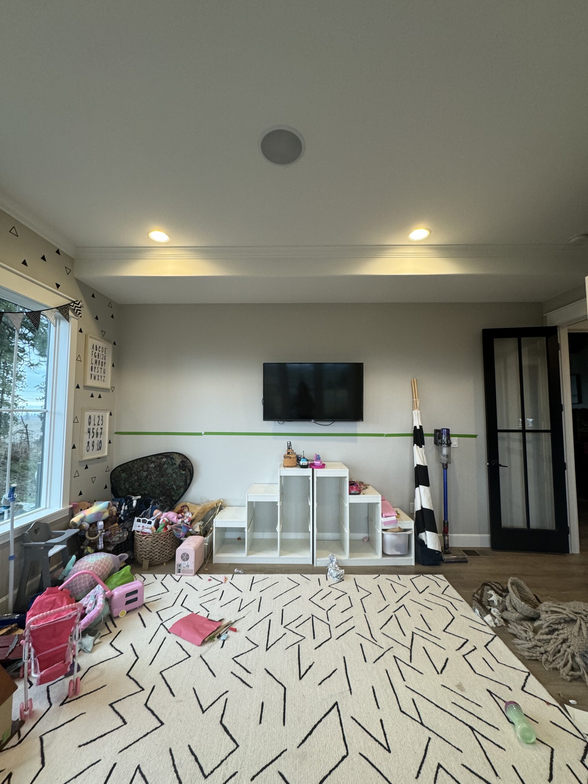 before and after a stunning playroom transformation | playroom, playroom transformation, home, home project, room refresh