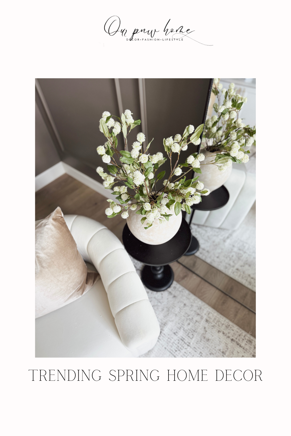 trending spring home decor | spring, spring home decor, home decor, neutral home