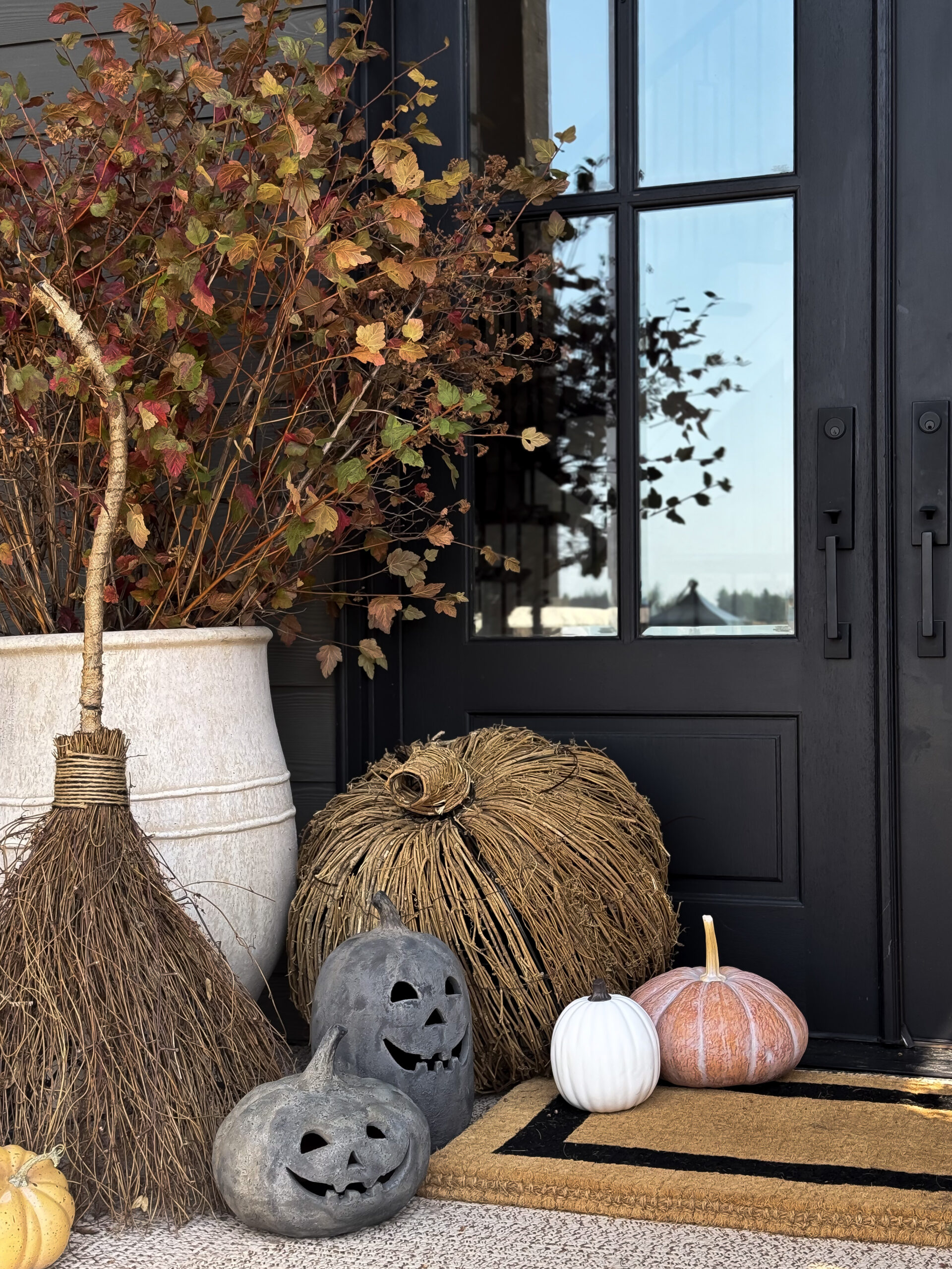 Embrace Autumn | Elevate Your Home With Fall Decor, pumpkins, terracotta pumpkins, front porch decor, seasonal decor, jackolantern, fall decor