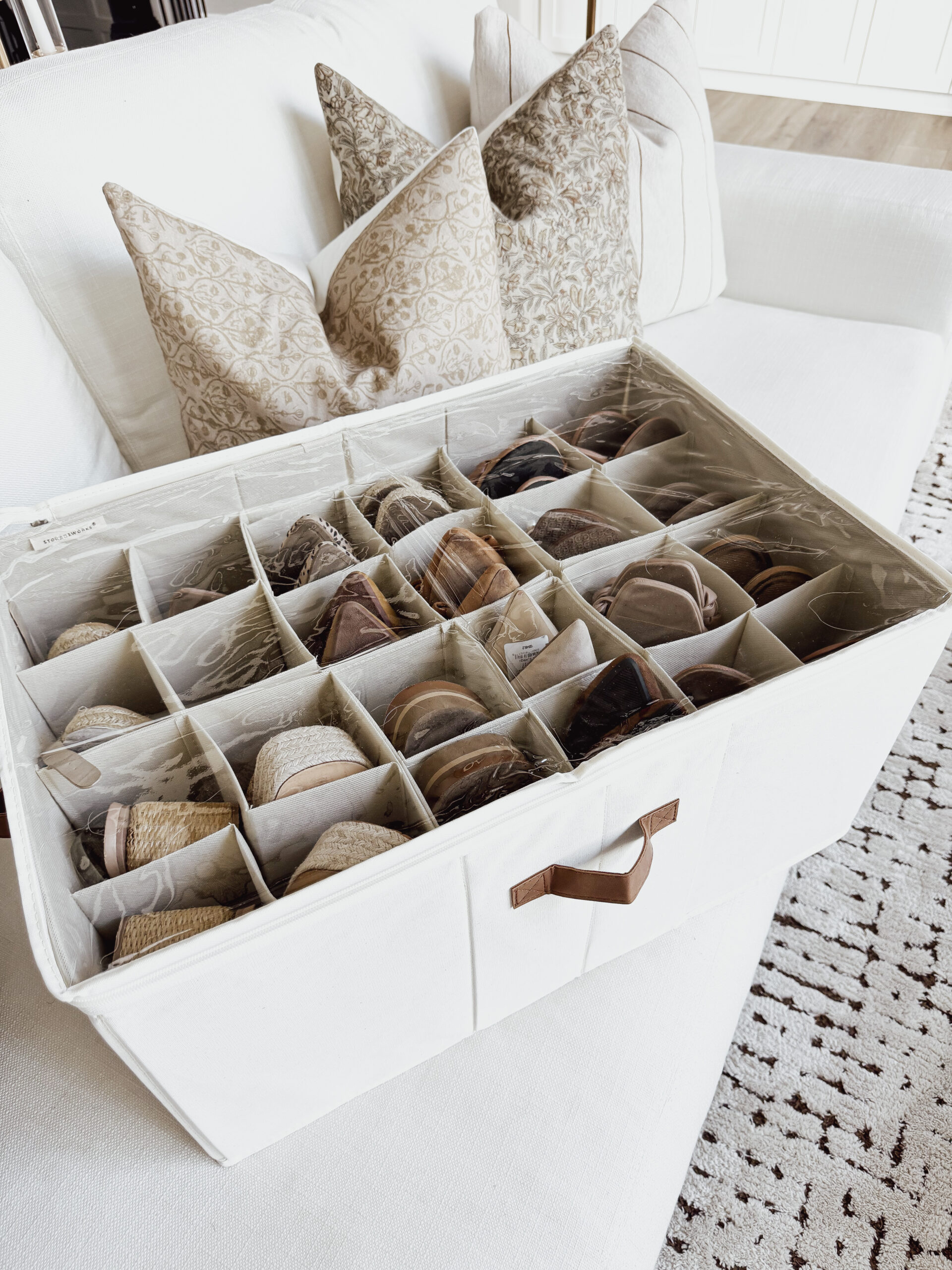 The Art of Home Organization: Simple Strategies, shoe compartment, shoe organization, closet organization, organization