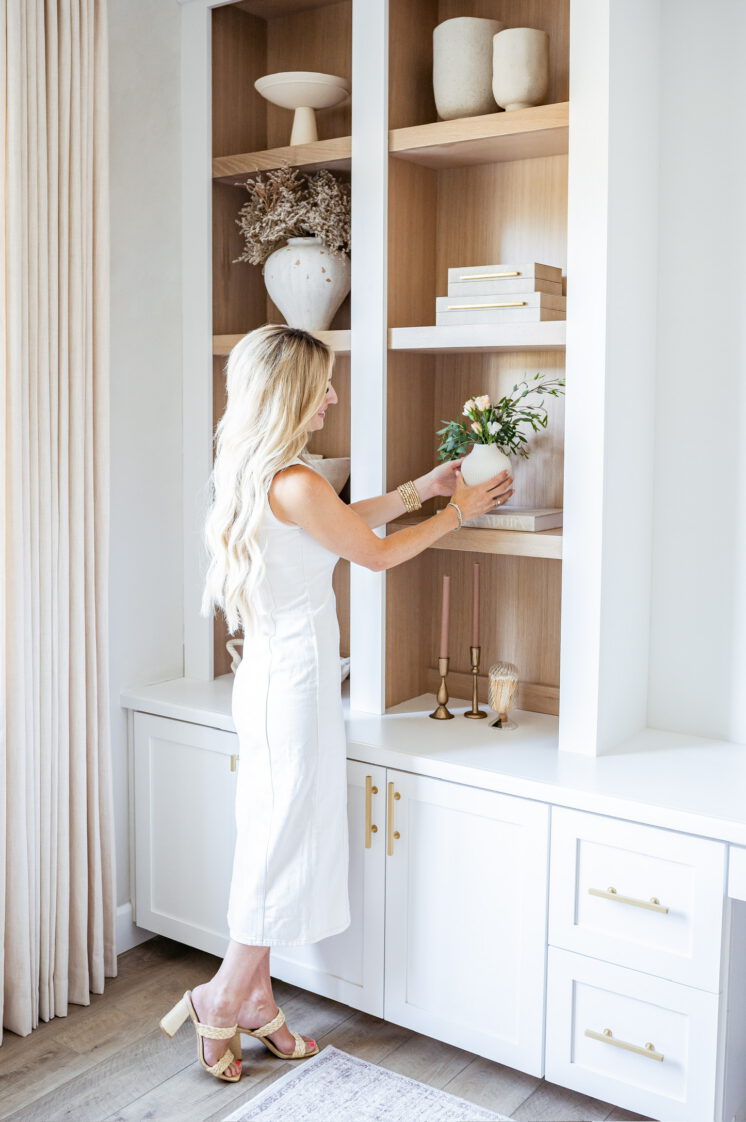 jordyn styling living room shelves