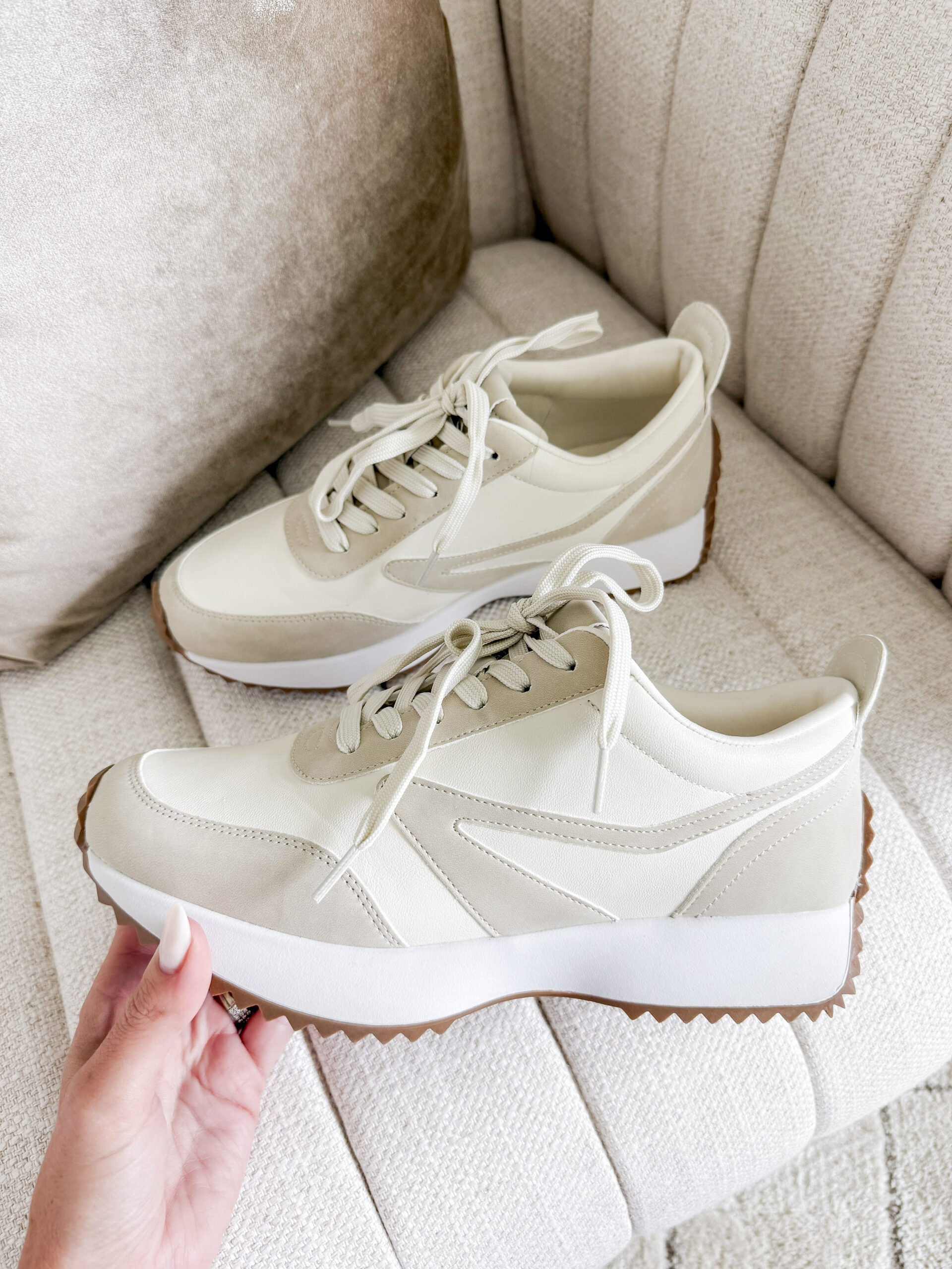 image of looks for less sneakers, perfect for late summer or early fall outfits