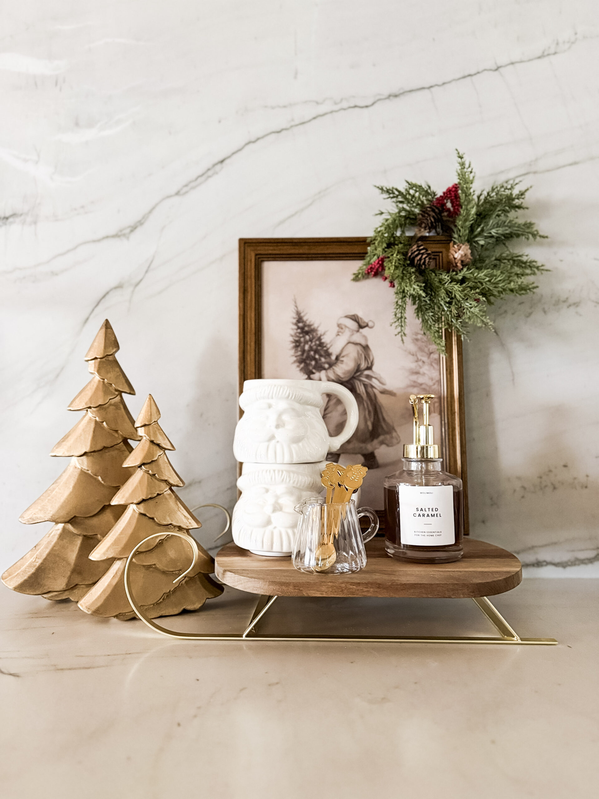 vintage inspired holiday finds for holiday coffee corner
