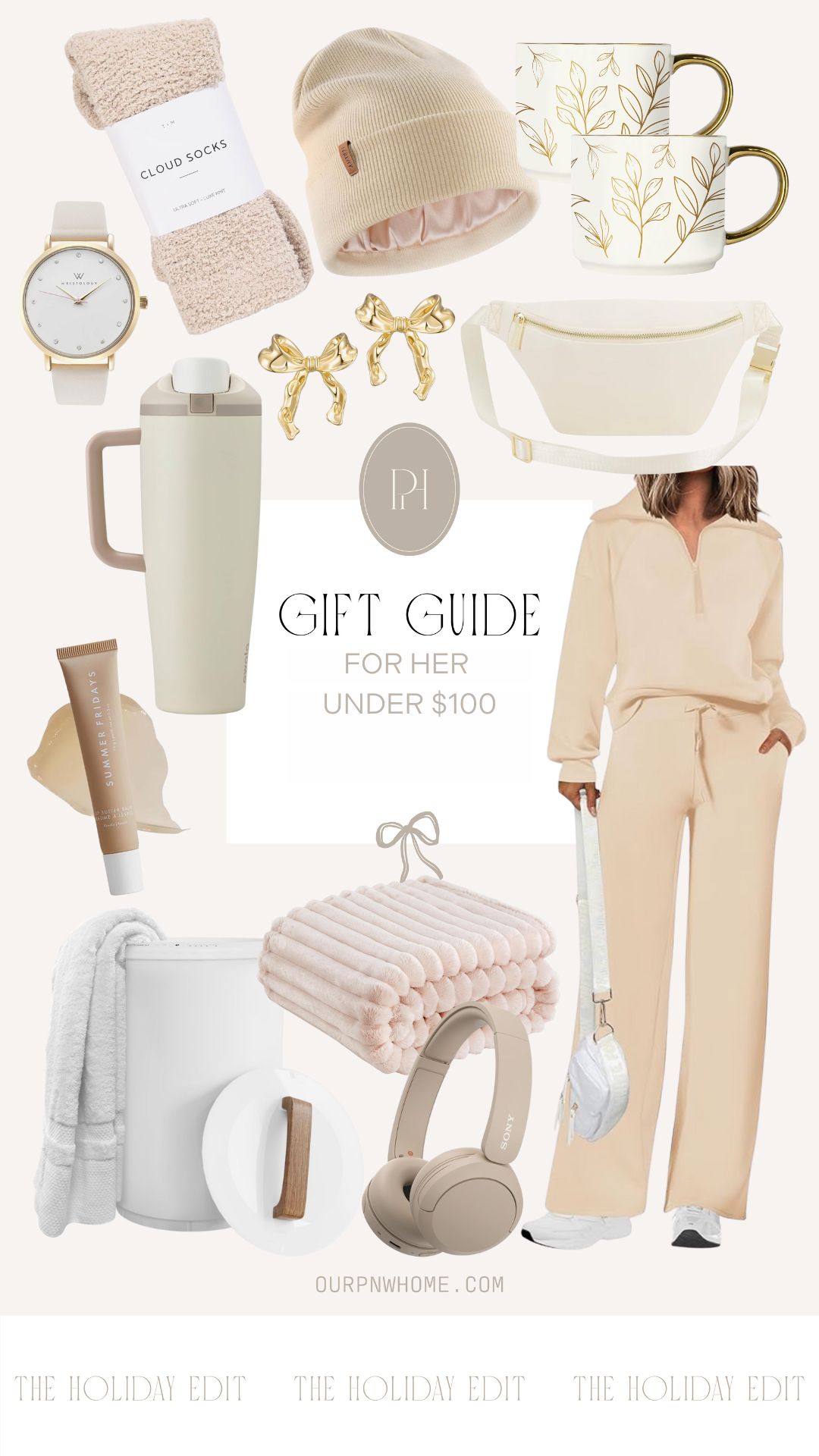 gifts for her under $100, gifts for her, gifts for mom, budget friendly gifts, luxe gifts, gift ideas, gifts, gift guide