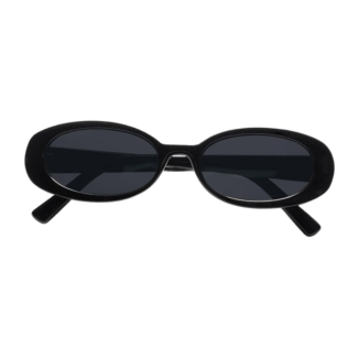 black oval sunglasses