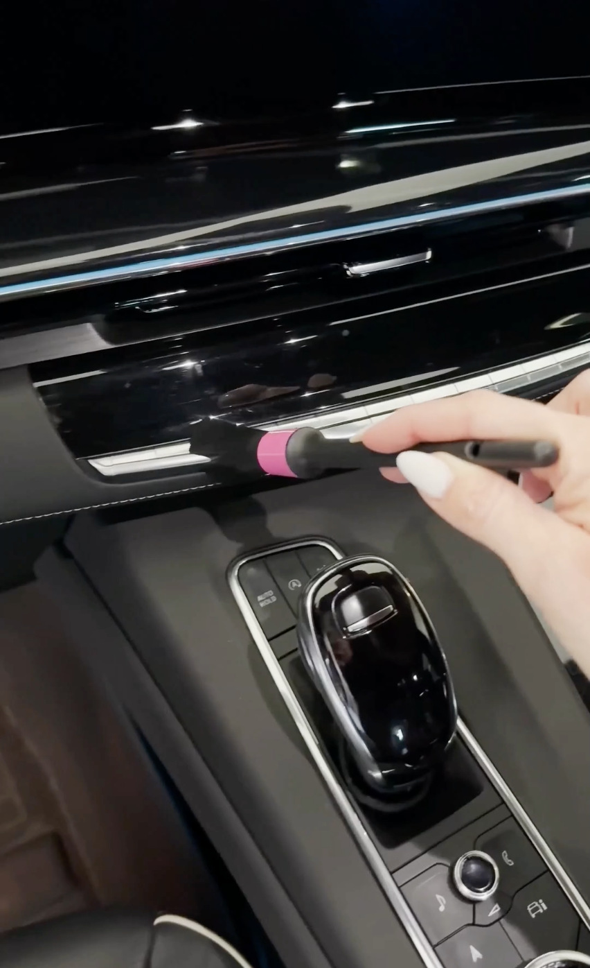 car cleaning kit cleaning car dashboard