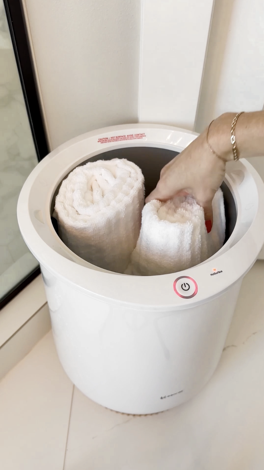 towel warmer bucket