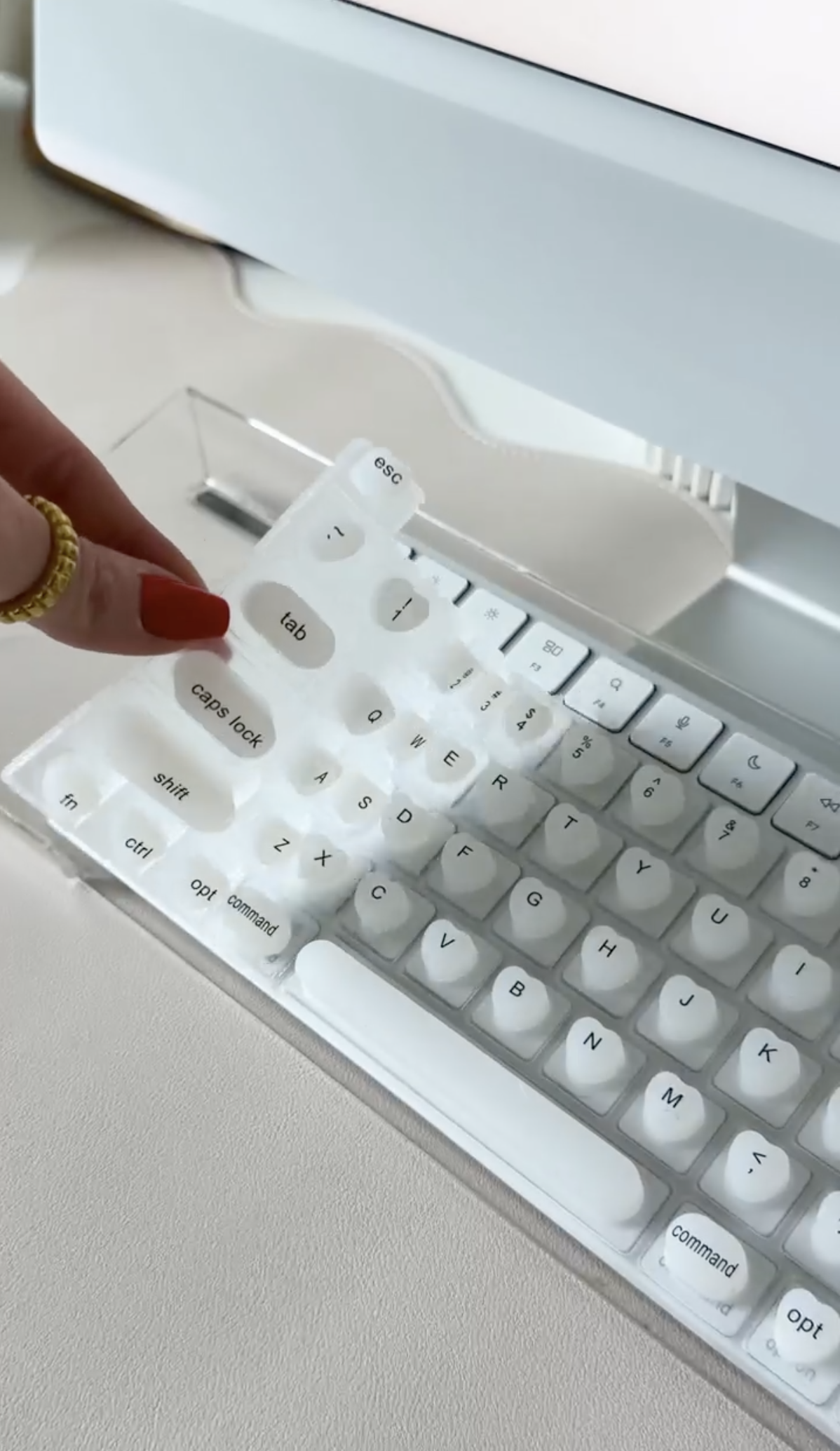 silicone hearts keyboard cover