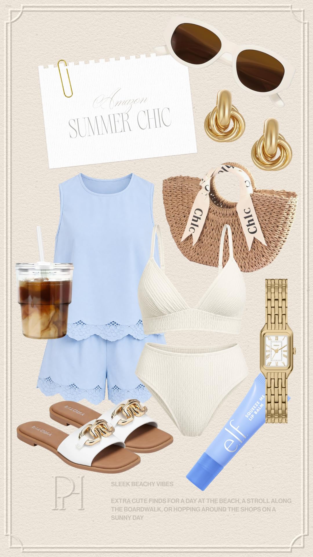 amazon summer chic collage