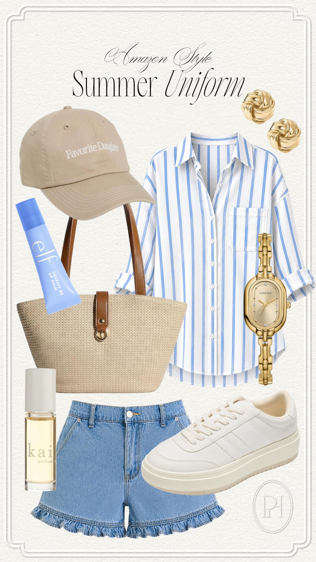 amazon style summer uniform collage