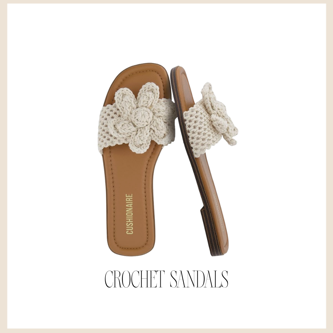 crochet sandals
