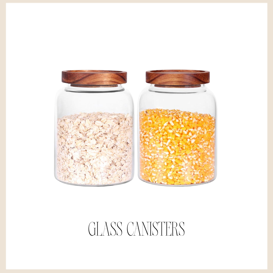 glass canisters