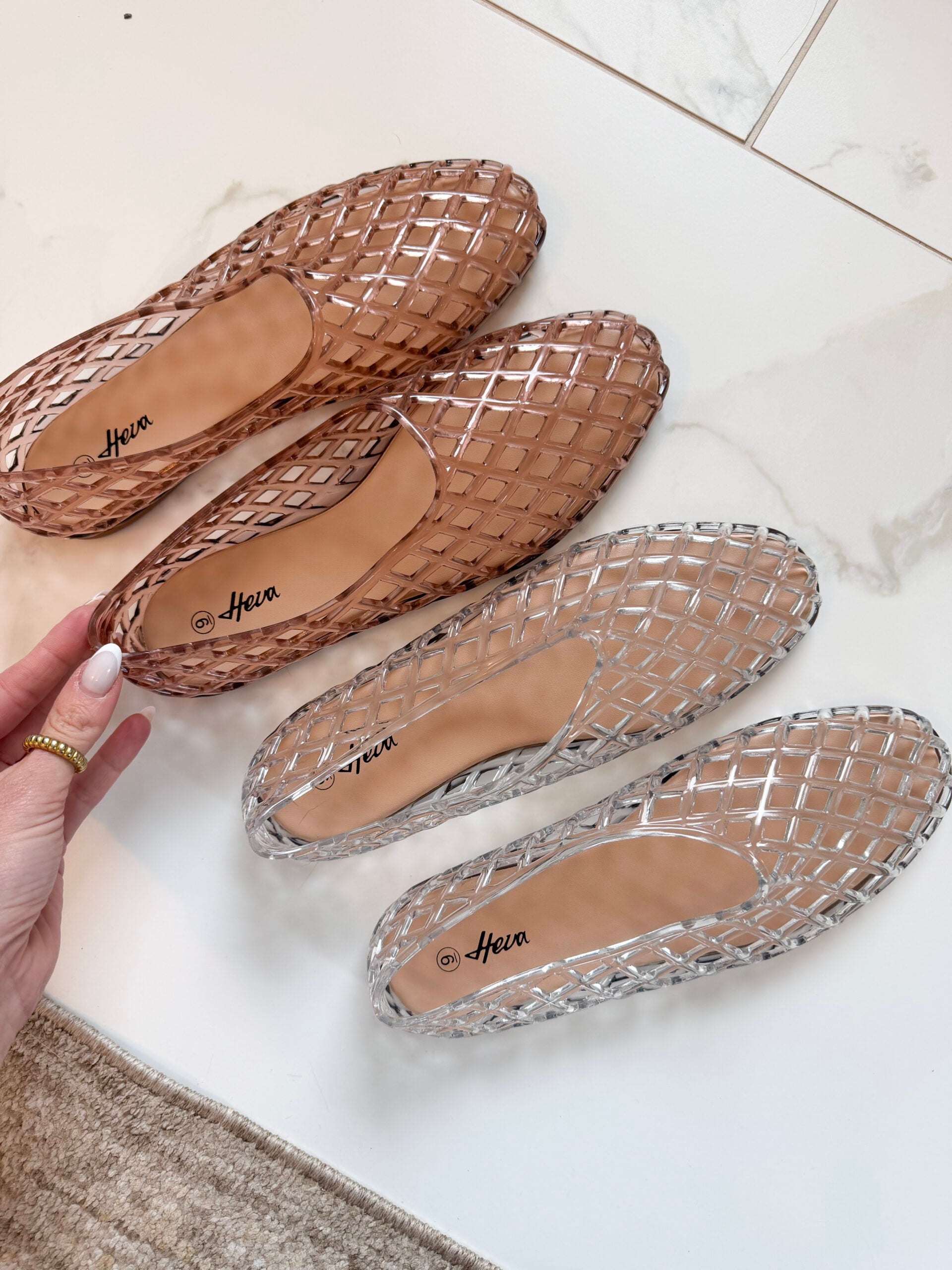jelly ballet flats