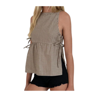 gingham tank top