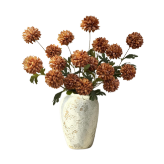 faux pom pom florals for fall