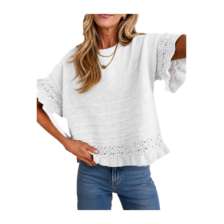 crochet short sleeve top