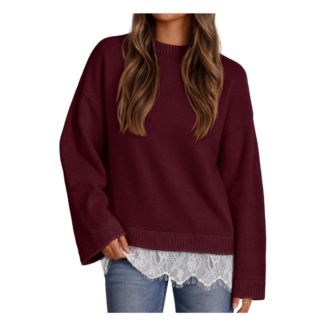 burgundy sweater