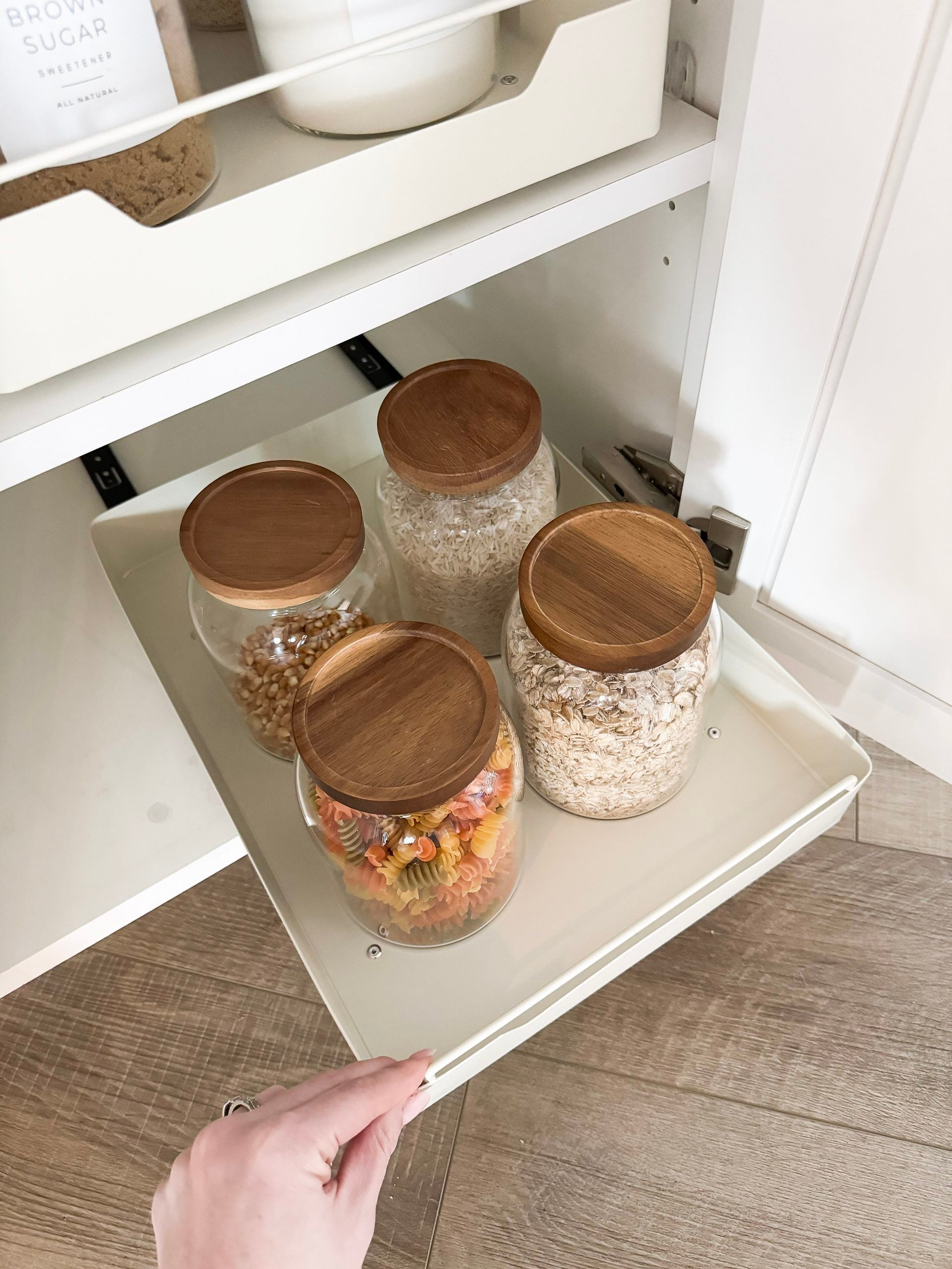 glass storage jars