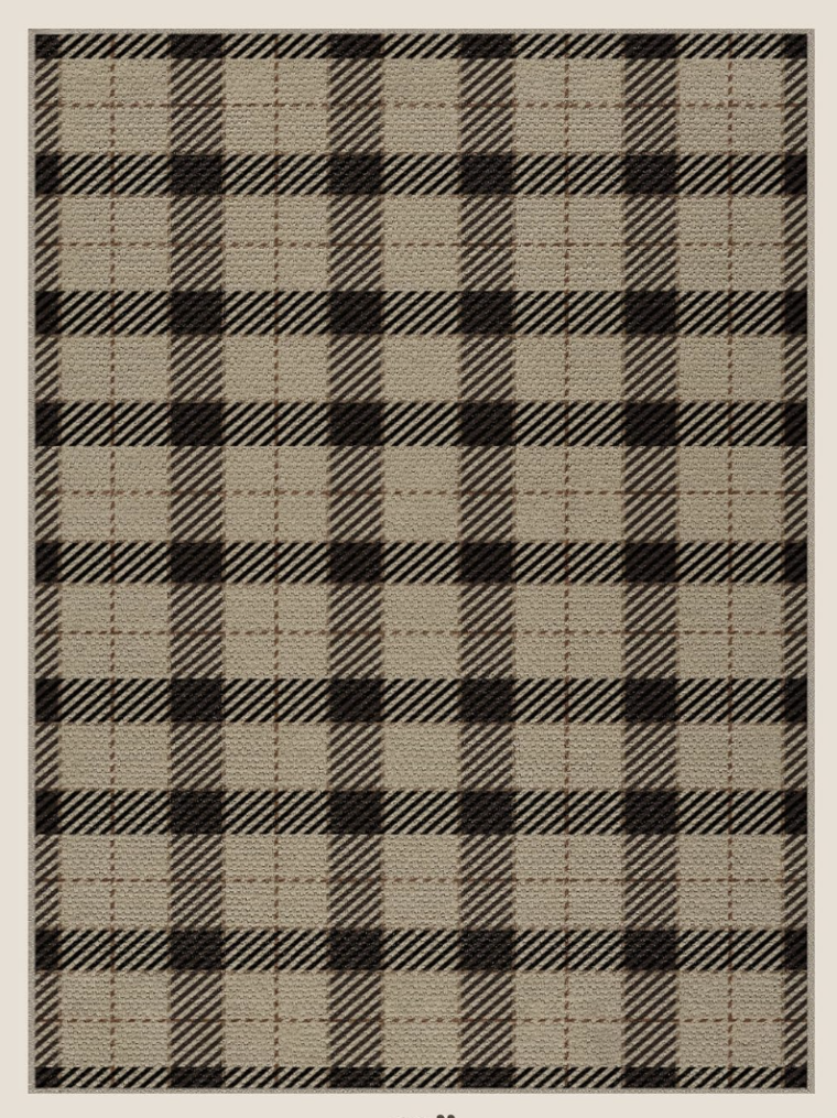 plaid rug