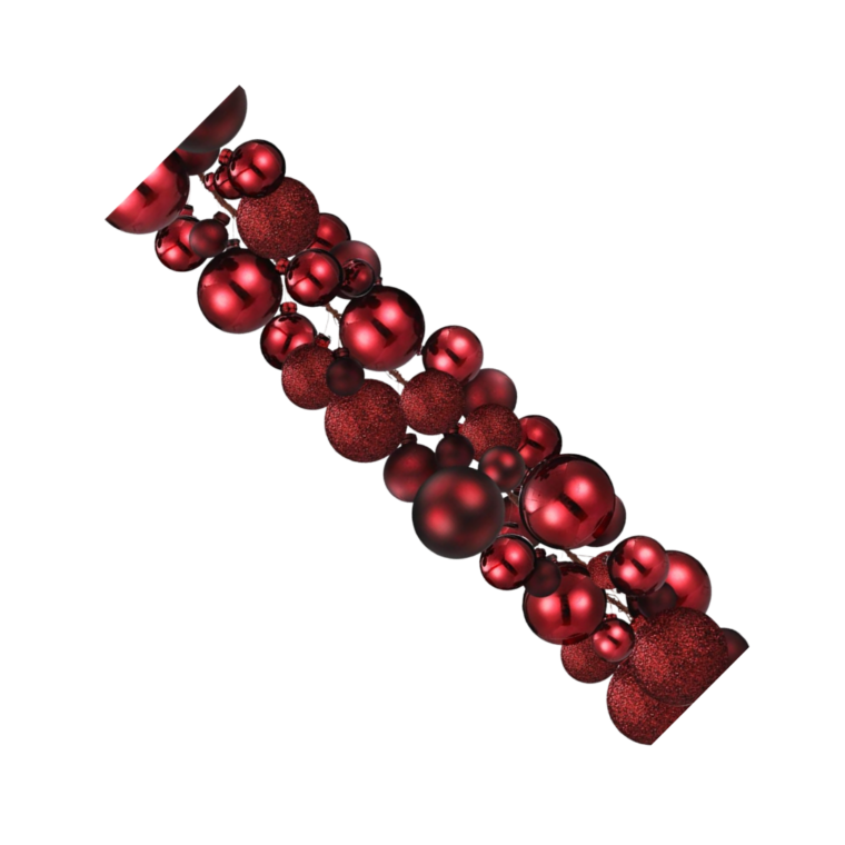 red ornament garland