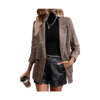 plaid blazer