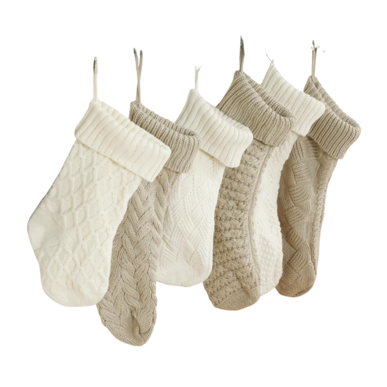 knit holiday stockings