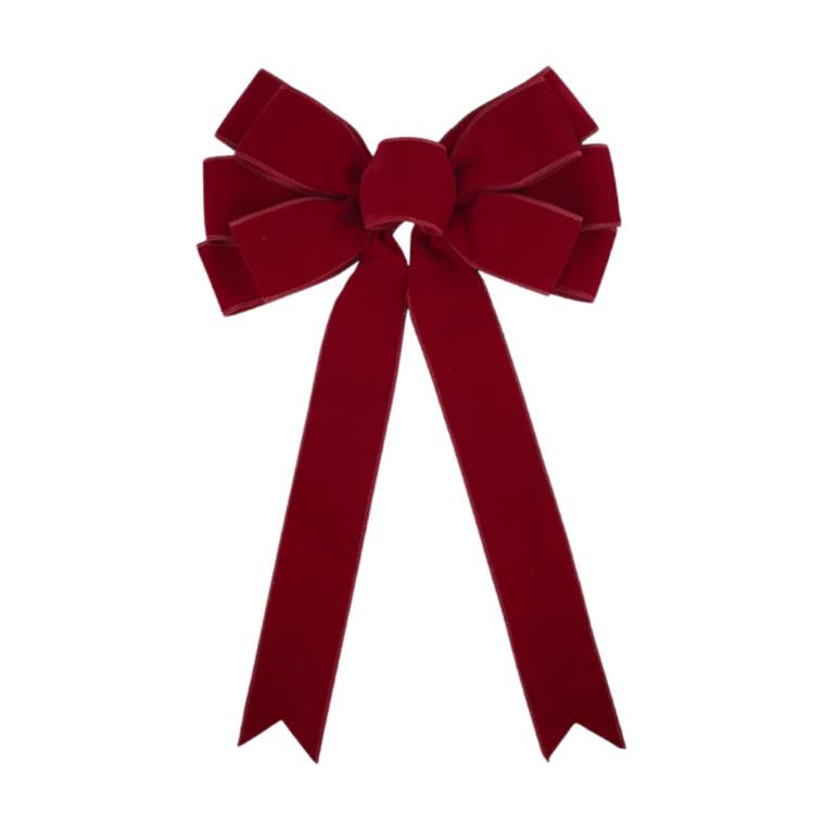 velvet red bow