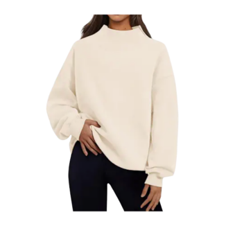 white sweater
