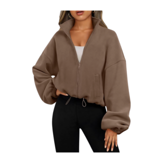 brown sweatshirt