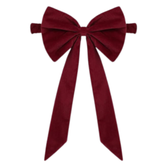 burgundy chair bows